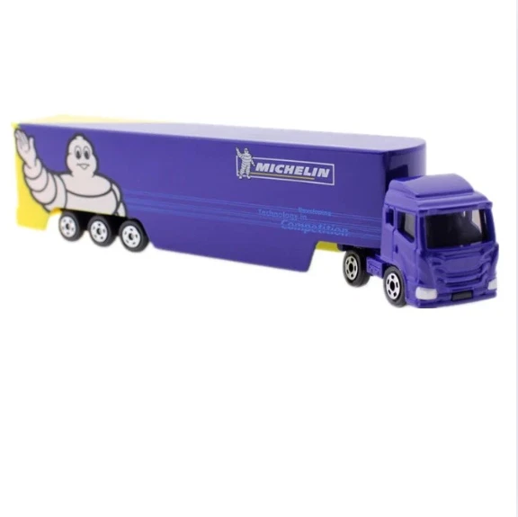 Takara Tomy Tomica 135 MICHELIN MOTOR SPORTS TRANSPORTER Metal Diecast Model Car Foto 4 de 4