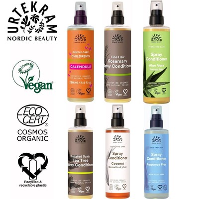 URTEKRAM Conditioner 250ml   Spülung für Feines Haar, Natürliche Pflege, Vegan