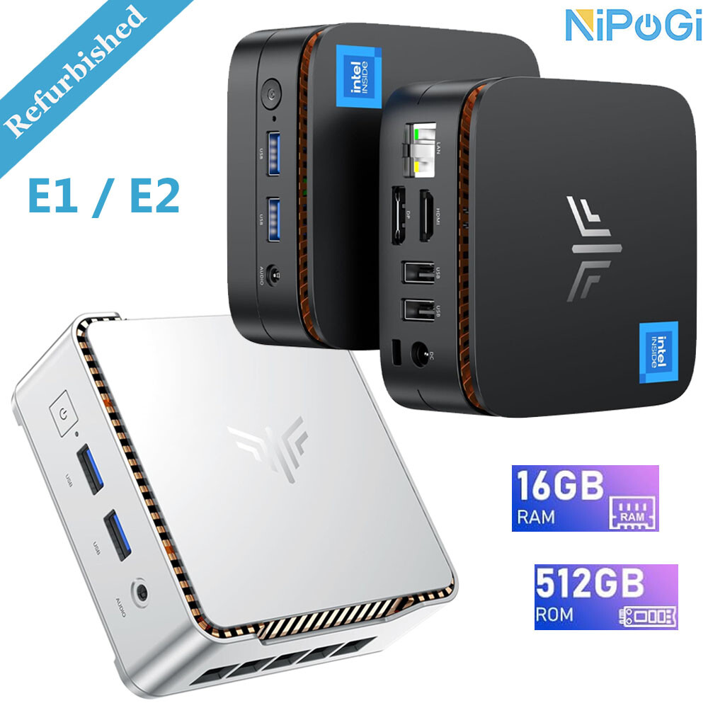 NIPOGI ミニPC N150 16G 512G ミニPC 【最新第12世代 ミニpc N150】ミニパソコン Windows11Pro