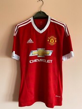 Manchester United Home football shirt 2015/2016 Jersey S Adidas Soccer Red