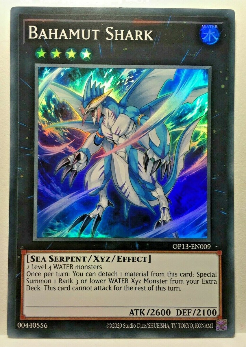 BAHAMUT SHARK *** SUPER RARE OP13-EN009 MINT/NM YUGIOH! | eBay