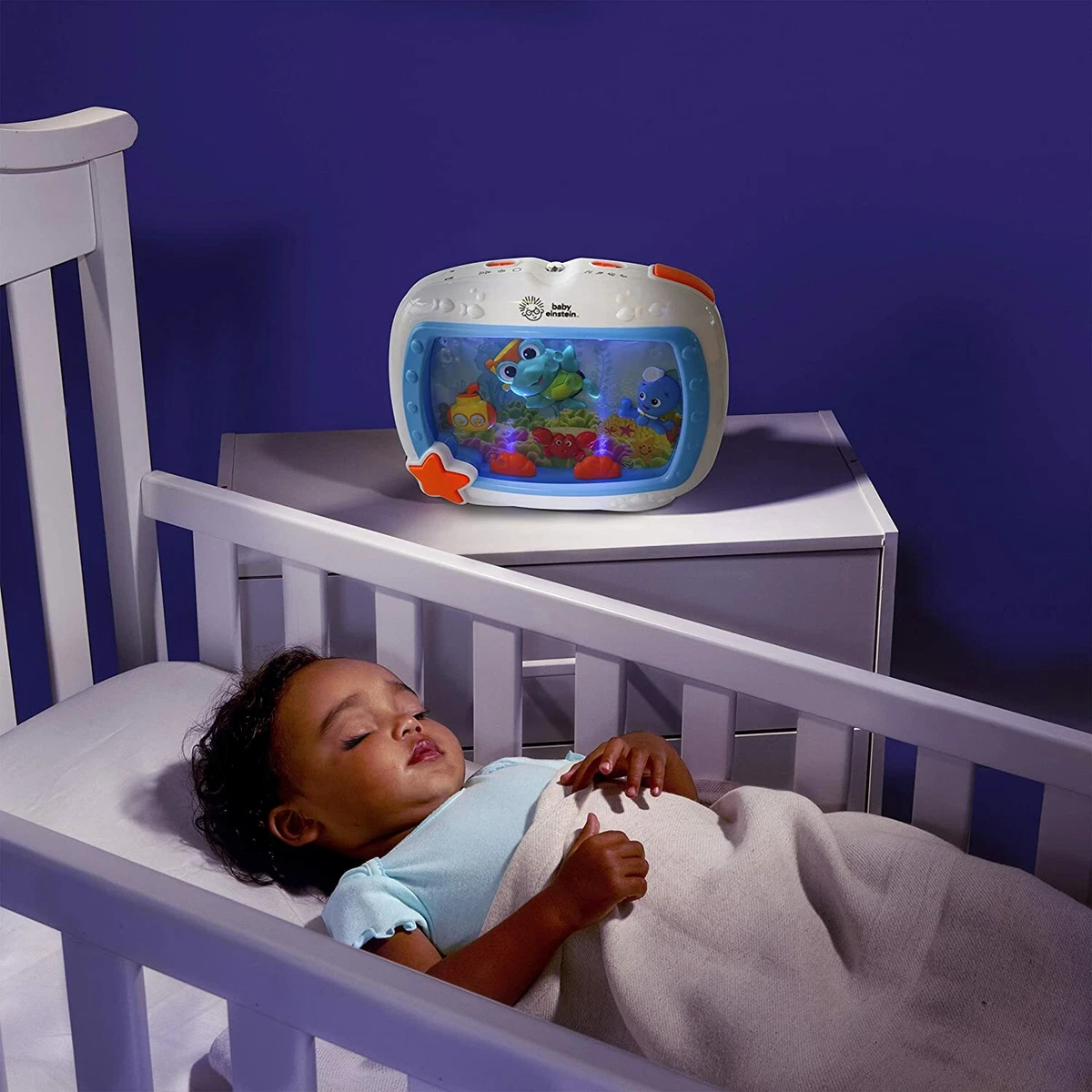 Baby Einstein Sea Dreams Soother Musical Crib Toy and Sound Machine,  Newborns Plus