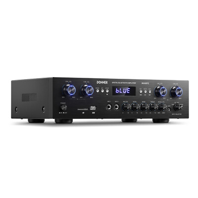 Donner MAMP5 Bluetooth Power Audio Amplifier Receiver 440W 4 Channel Amp