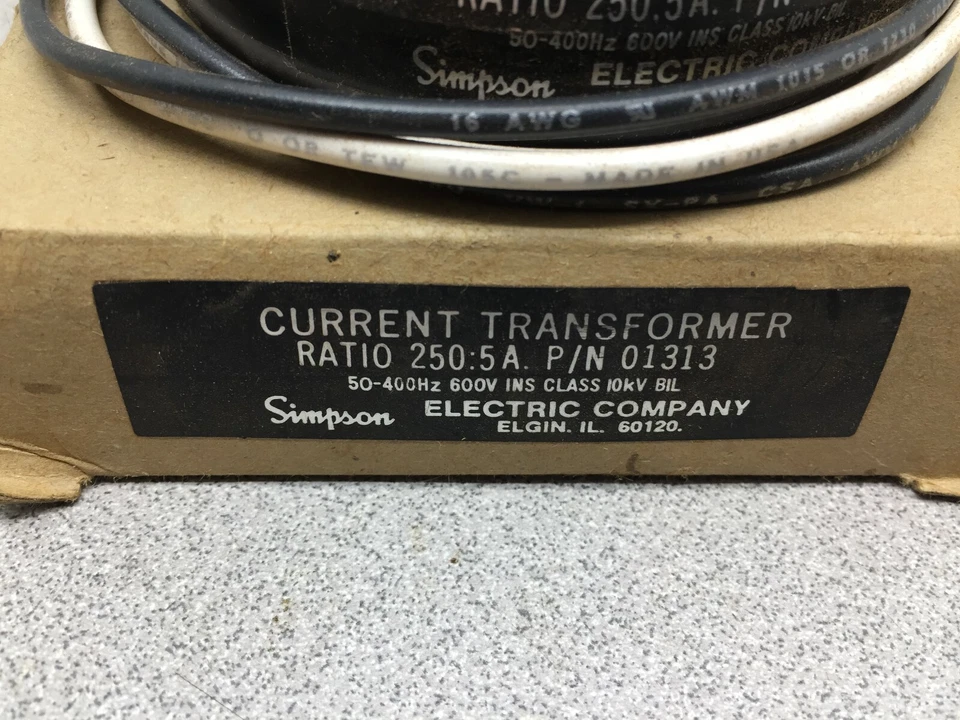 NEW IN BOX SIMPSON 250:5 CURRENT TRANSFORMER 01313 - Image 2 of 4