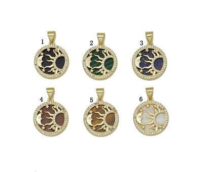 CZ Sun Moon on Stone Charm, Sku#LX36 | eBay