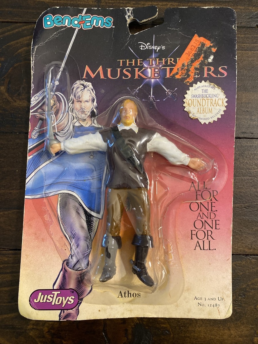 Disney's The Three Musketeers Bend Ems Bendy Figure 1993 Justoys