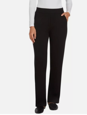 matty m ladies pull on dress pant Women's Comfort Stretch Pants (Black, L) The solid pattern and regular fit ensure a classic look Matty M Women's Pull On