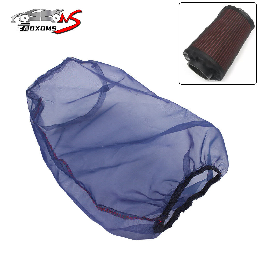Blue Universal Car Air Intake Pre-Filter Sock Cover Protector