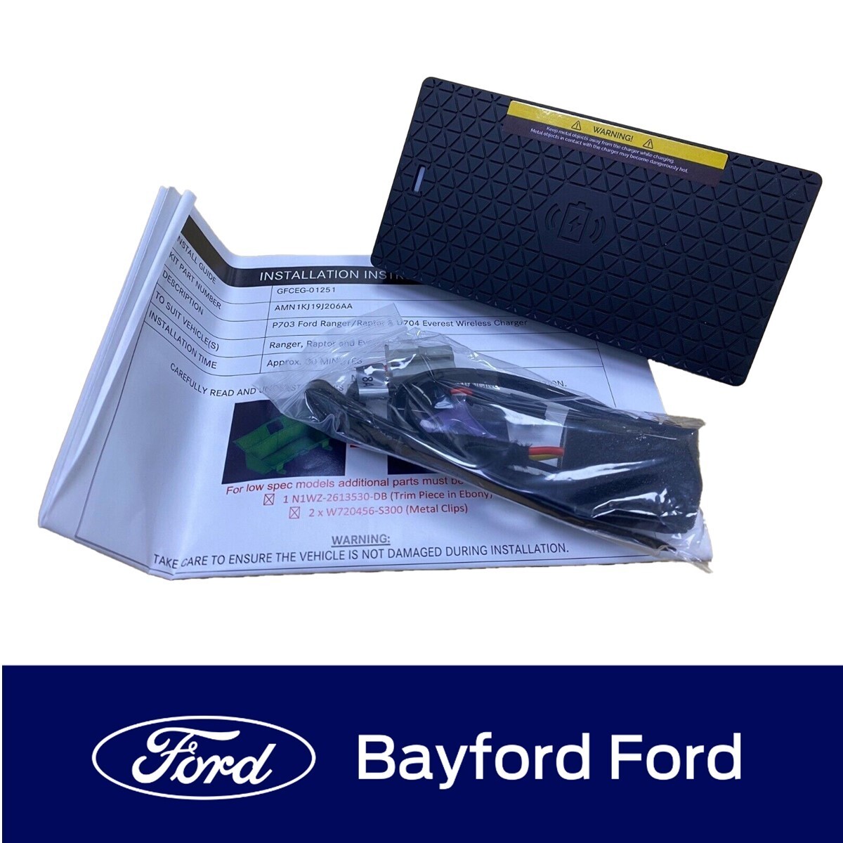 GENUINE FORD EVEREST RANGER MY22 NEXT GEN WIRELESS CHARGING PAD