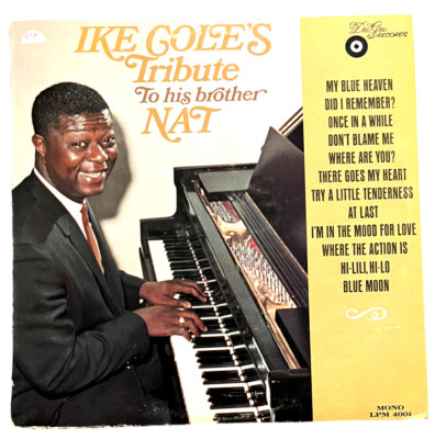 IKE COLE'S Tribute to his brother NAT Cole - DEE GEE RECORDS Mono LPM 4001 - 12''