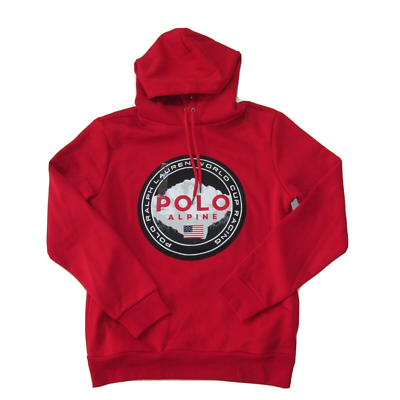 NWT Polo Ralph Lauren Double Knit Tech Hoodie in Red World Cup
