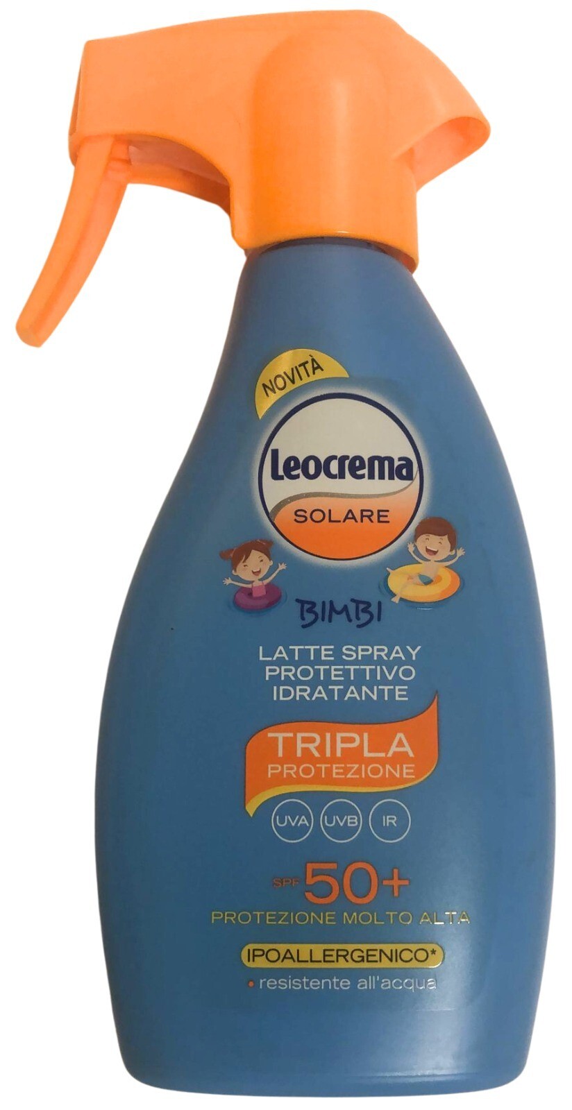 crema solare bimbi spray Leocrema SPF 50+ 250 ml NUOVA