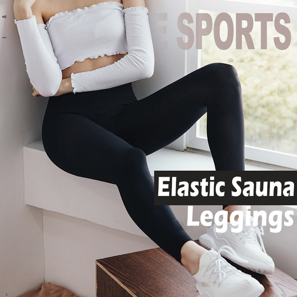 Legging De Sudation Homme - Pantalon Amincissant Pour Le Sport - Taille Haute - Brûle-graisses