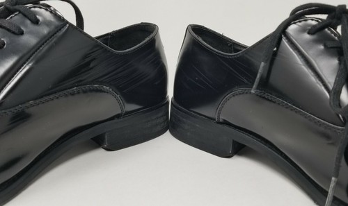 Calvin Klein Men's Black Patent Radley Box Cap Toe Oxford Size 10.5 - Picture 6 of 11