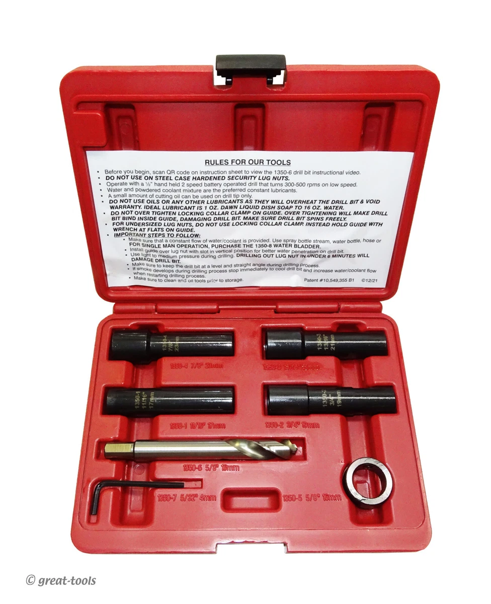 Lug nut drill bit deals