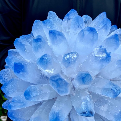 15.3LB New find sky blue phantom quartz crystal cluster mineral sample - 第 5/13 張圖片