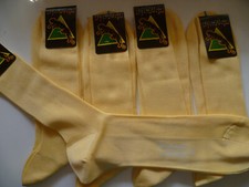 5 PAIA CALZE CORTE UOMO GIALLO DYAGUAR FILOSCOZIA TG 12 - 44 45 - RIMAGLIO MANO
