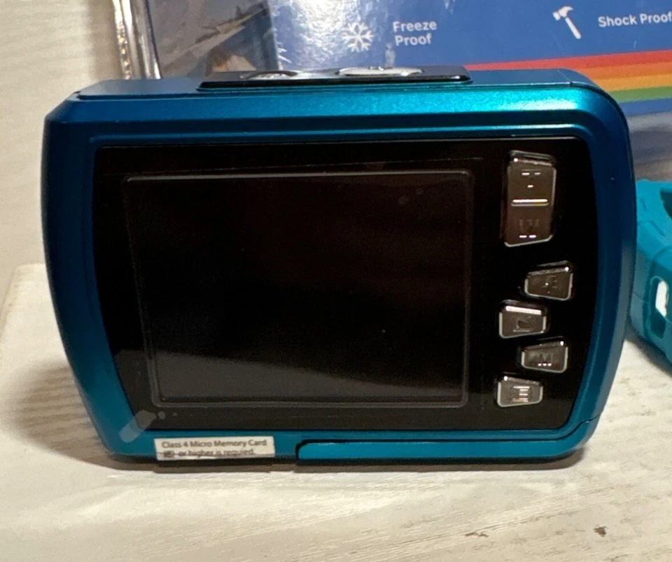 Polaroid 16MP Waterproof Camera Shock & Dust Proof Teal With Micro Memory Card S - Image 2 of 4