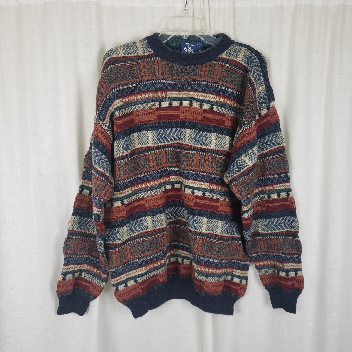 Vintage Bresci Alpaca Knit Sweater Cosby Ugly Biggie Smalls Vintage Bresci Alpaca Knit Sweater Cosby Ugly Biggie Smalls