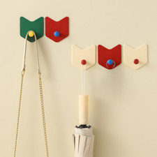 3pcs/set Self Adhesive Wall Hooks Sticky Wall Hanging Hooks Bathroom Wall Decor