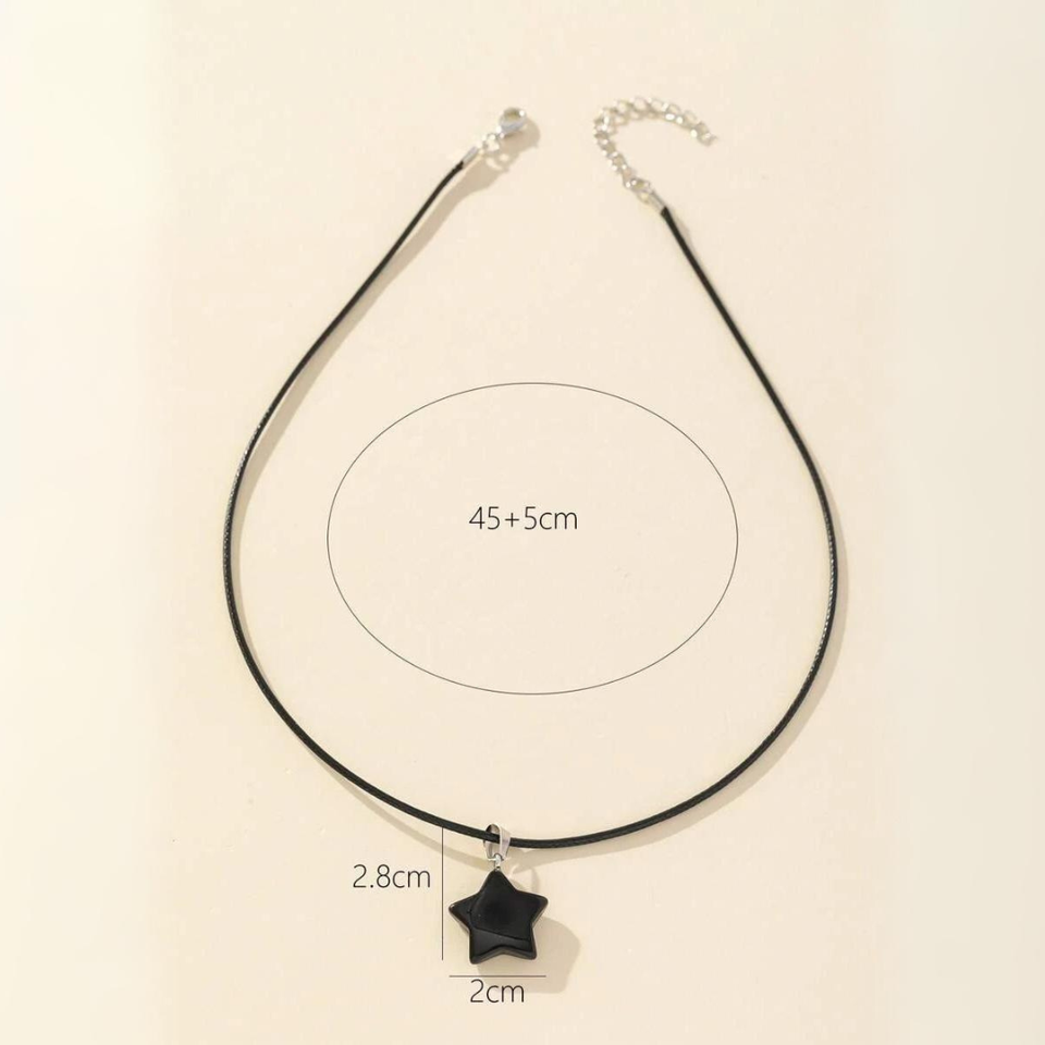 Fashion Star Pendant Necklace Daily Wear Jewelry for Women, Trendy