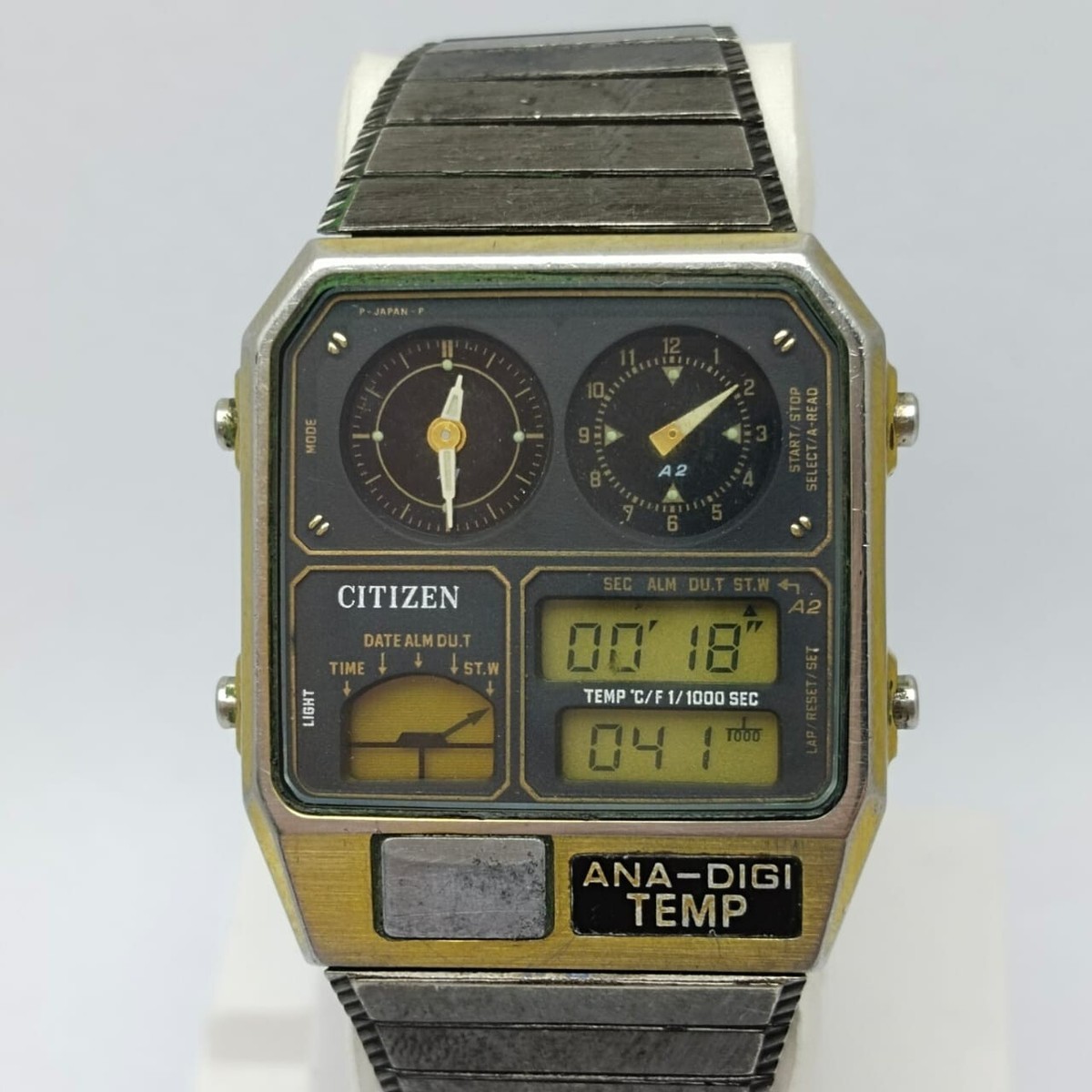 CITIZEN 30-5324 Ana-Digi Temp Chronograph Vintage Men's Watch | eBay