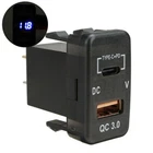 USB Charger Power Socket Type-C Port Adapter For Toyota Tacoma FJ Cruiser Tacoma