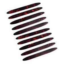 10Pcs Gauge 0.71mm Celluloid Strips Oud Pick Reeshe for Oud Ud Qadim Pearl Red