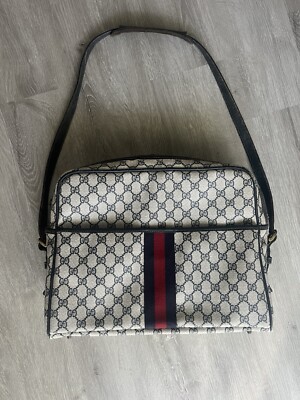 Gucci Vintage Travel Shelly Bag From 1980 s