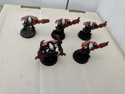 Warhammer 40.000 Eldar - 5 Warpspinnen. Neu, zusammengebaut & lackiert