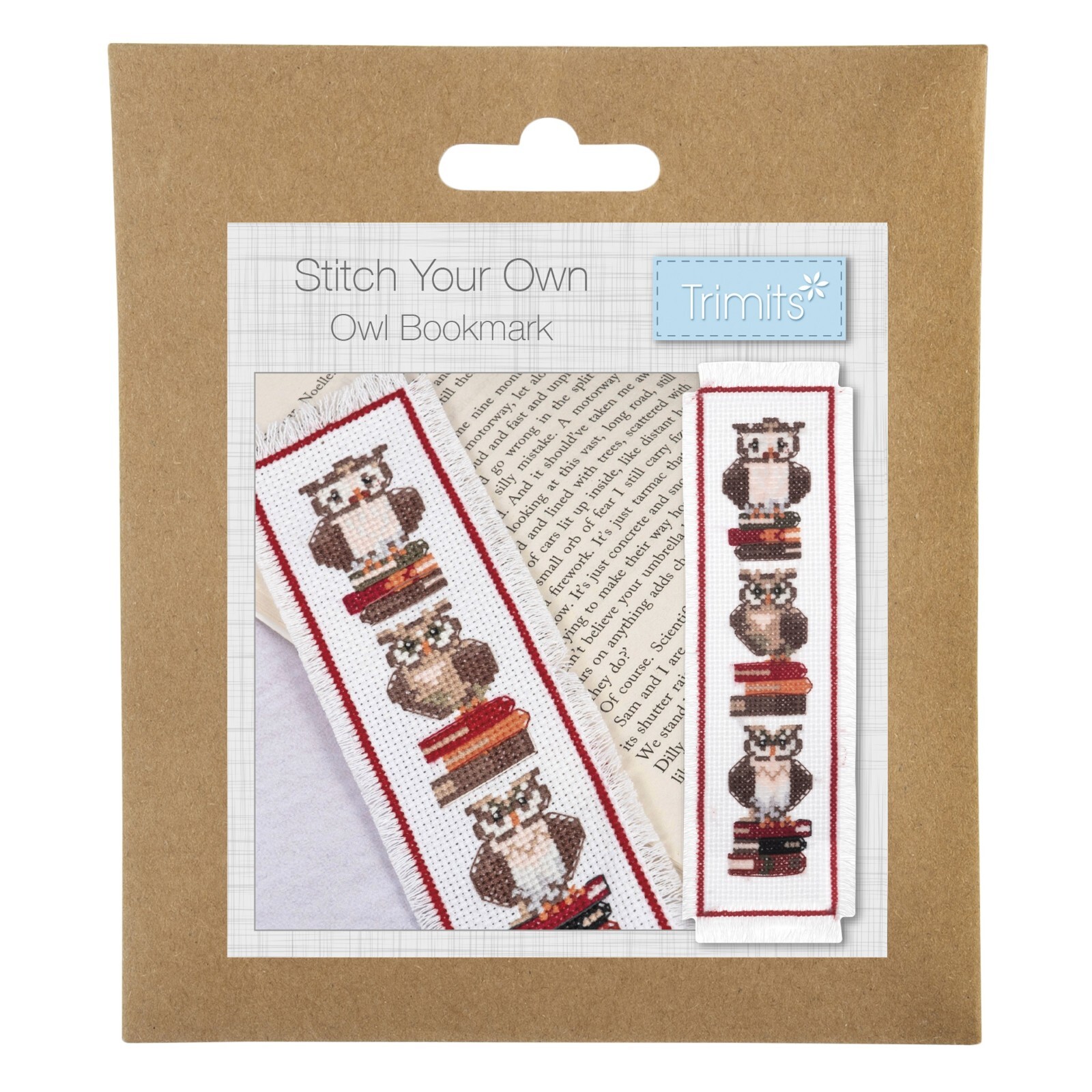 Trimits Stitch your Own - Owl Bookmark Counted Cross Stitch Kit