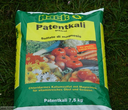Hack Patentkali 7,5 kg Kalimagnesia Mineraldünger DüngerGemüse, Blume