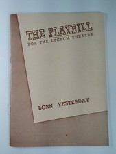 Playbill Program 1947 Lyceum Theatre Born Yesterda Great Ads Rare WW2 Cig Beer