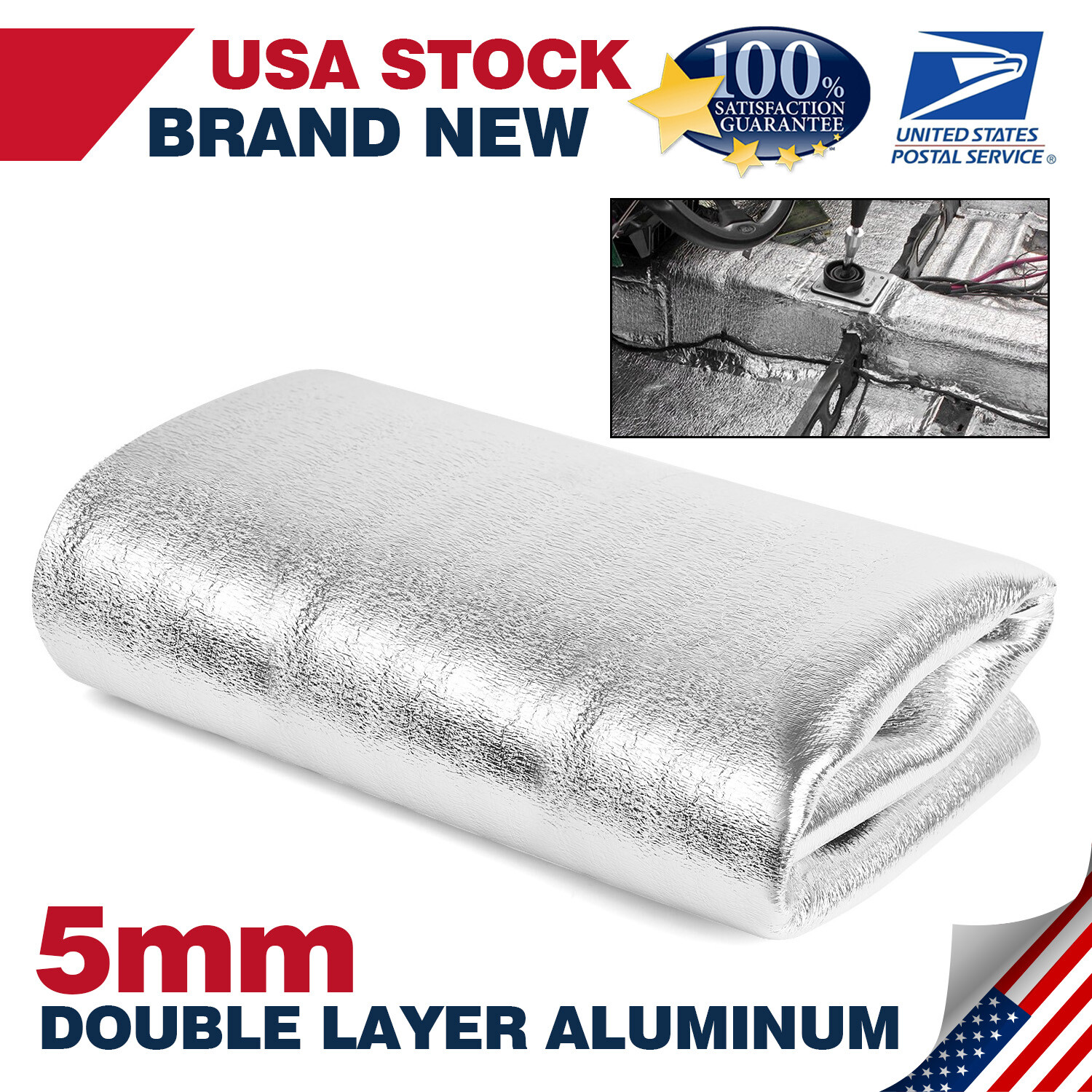 Sound Deadener Waterproof Deadening Mat Car Heat Shield Insulation Van 59