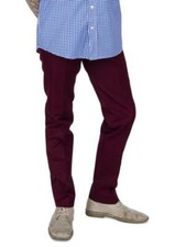 Relco Mens Sta Prest Trousers, Burgundy