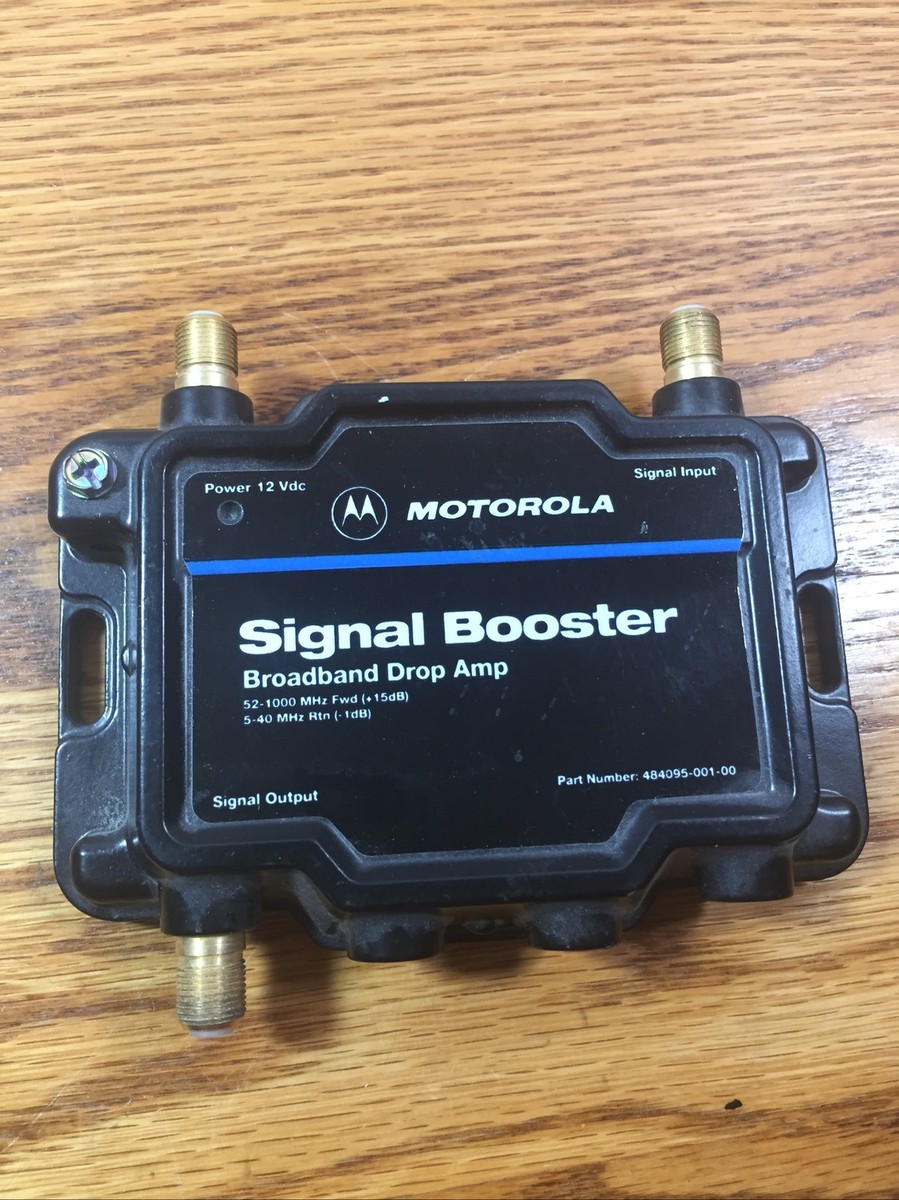 Motorola Signal Booster Broadband Drop Amp 484095-001-00 Not Tested As Is