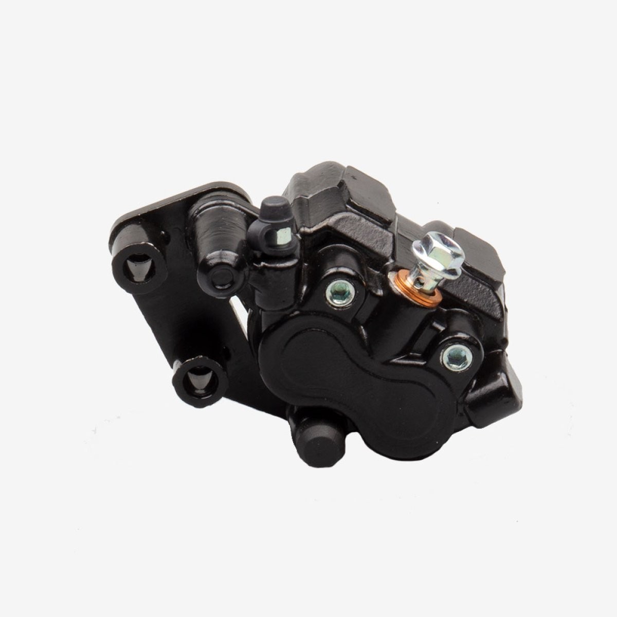 Front Brake Caliper for ZS1200DT Bracket Banjo Black Scooter Painted BRCF069