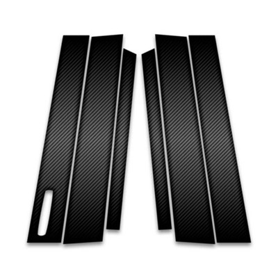 6pc Carbon Fiber Pillar Post Covers w/Keypad Cutout for 2008-2009 Ford Taurus X
