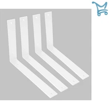 Heavy Duty Metal Shelf Brackets 12 Inch x 8 Inch Wall Mount Supports for Shelves