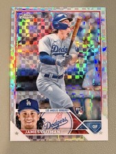?2023 Topps Chrome James Outman X-Fractor Xfractor RC Rookie Card #81 Dodgers?. rookie card picture