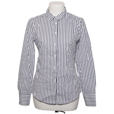 Zara Basic, Hemd, Größe: M, Weiß/Blau, Baumwolle/Elasthan, Streifen, Damen #fmc