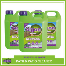 Algon Organic Path Patio & Decking Cleaner Use on Brick Stone UPVC Wood 2.5L x 3 3.97 per litre