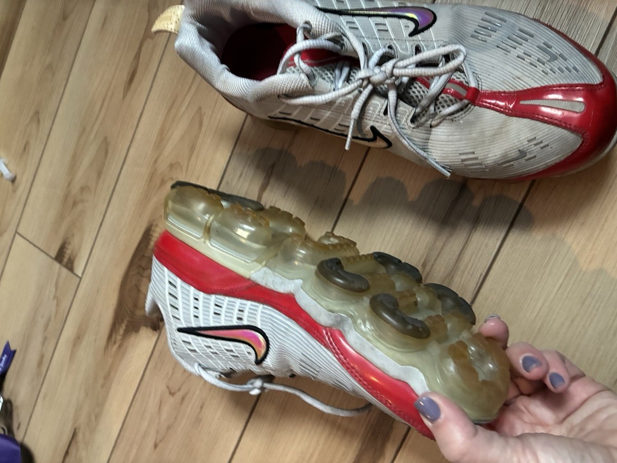 Nike Air VaporMax 360 Red Gray Men's Sneakers Vintage Size 12 | eBay