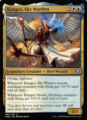 X 1 Kangee, Sky Warden NM-M CMR 283 MTG Magic The Gathering