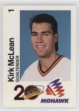 1989-90 Mohawk Oil Vancouver Cannucks Panels Singles Kirk McLean 0q3