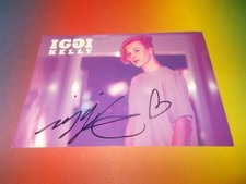 Iggi Kelly singer signed autograph autograph on autograph card