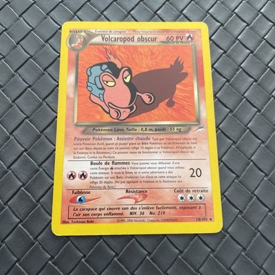 Pokemon Karte Volcaropod Dark 18/105 Neo Destiny Wizards Französisch