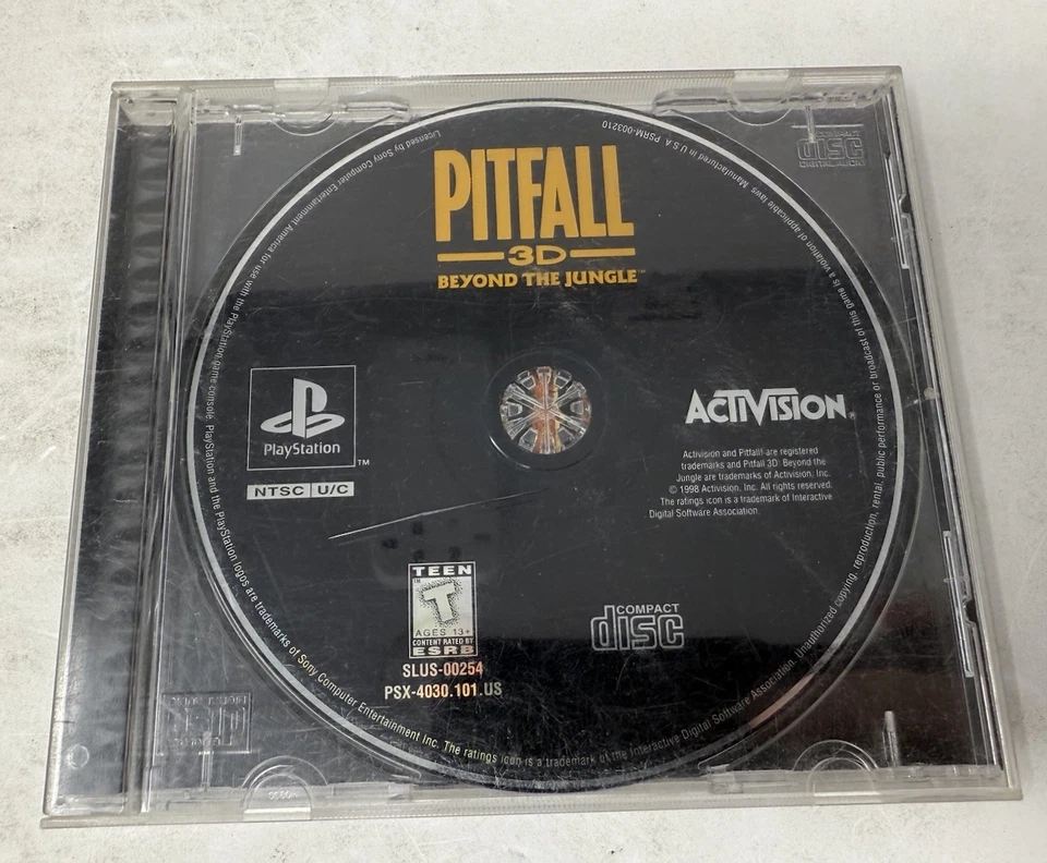 Sony PlayStation 1 PS1 TESTED Pitfall 3D: Beyond the Jungle No Manual - Image 3 of 4
