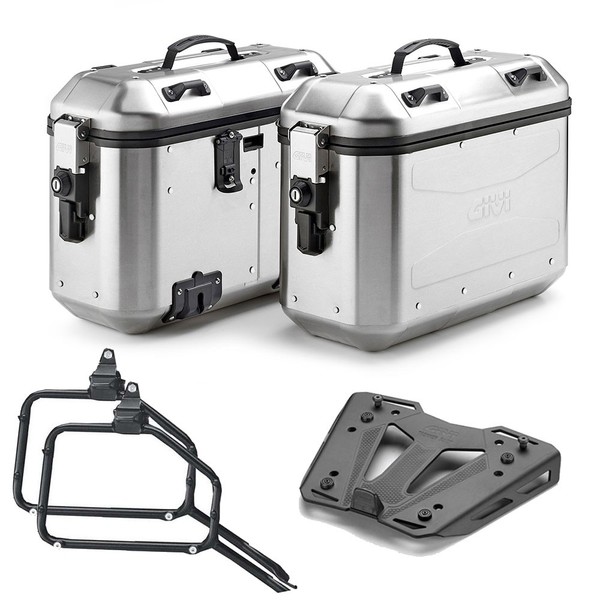 Givi DLMK36A Seitenkoffer Mit Rahmen FüR Bmw F 650 Gs 2008-2011 36LT Alu-image
