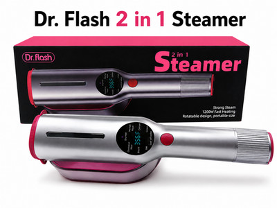 Dr. Flash 2-in-1 Handheld Garment Steamer Iron 1200W Portable Fast Heat (New)